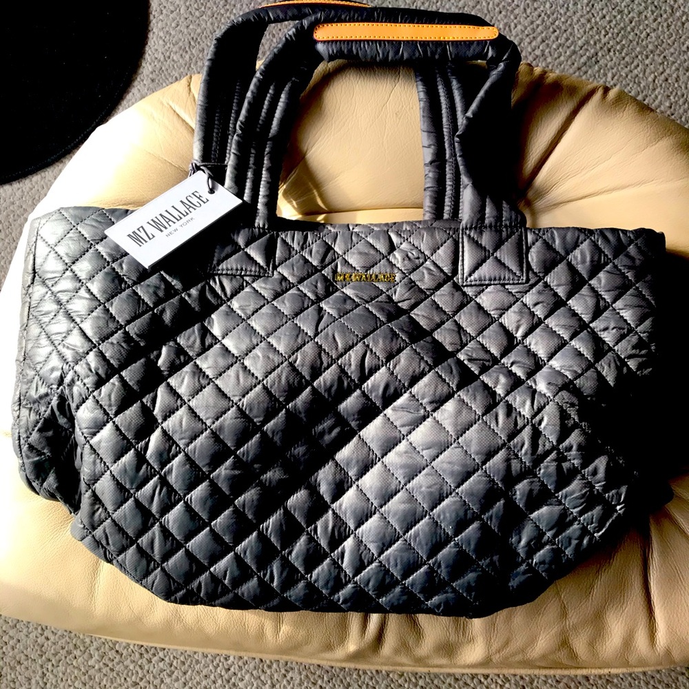 MZ Wallace Quilted grey Tote
